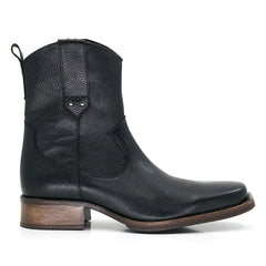 1743 Media Bota Cowboy Stone Negro