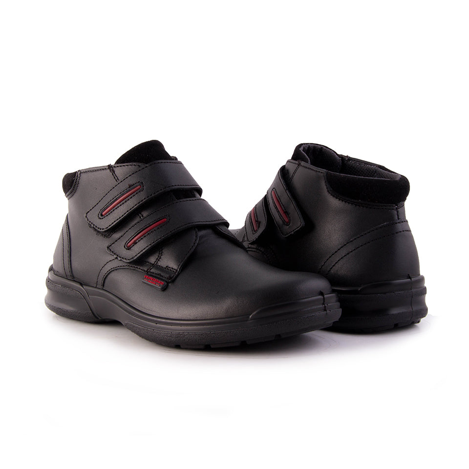 Zapatos Escolares Zapatos De Media Bota Zapato Colegial Diana Gold Negro Negro Verlon