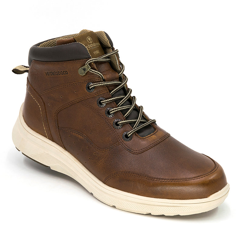 3672  Media Bota Casual Corvo Tabaco