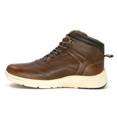 3672  Media Bota Casual Corvo Tabaco