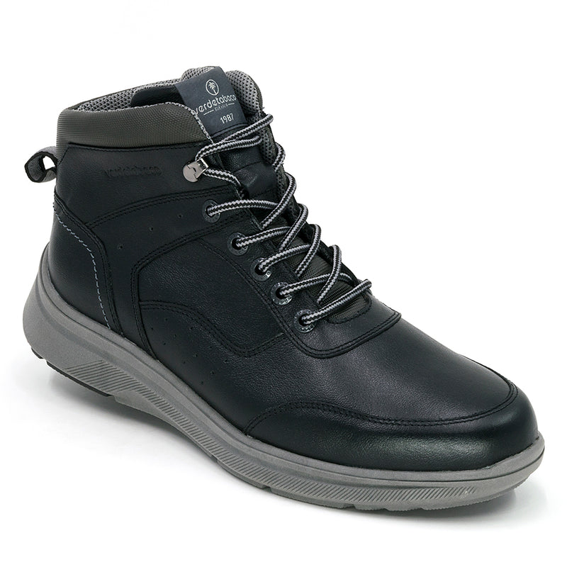 3672  Media Bota Casual Corvo Negro