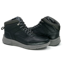 3672  Media Bota Casual Corvo Negro